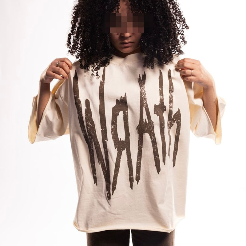 Wrathboy “7 Sins” Cream Oversized Tee