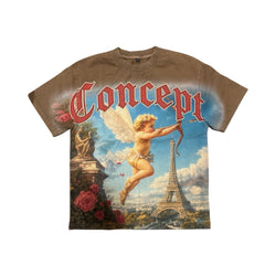 Concept “Angel” Brown Wash Tee