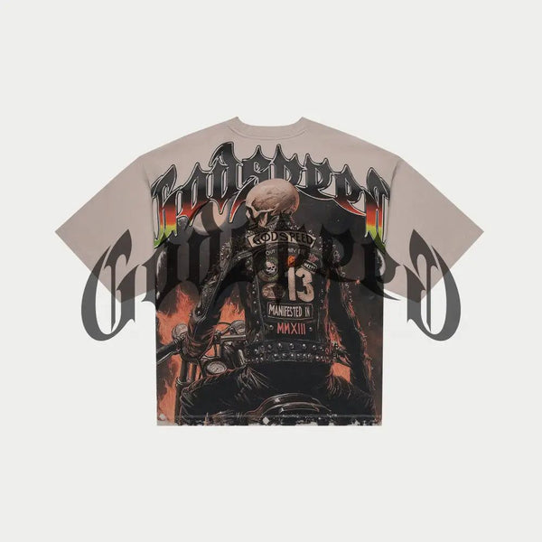 Godspeed “Biker Nation” Stone Wash Tee