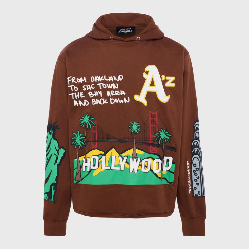 Homme Femme Cali To Nyc Chocolate Hoodie