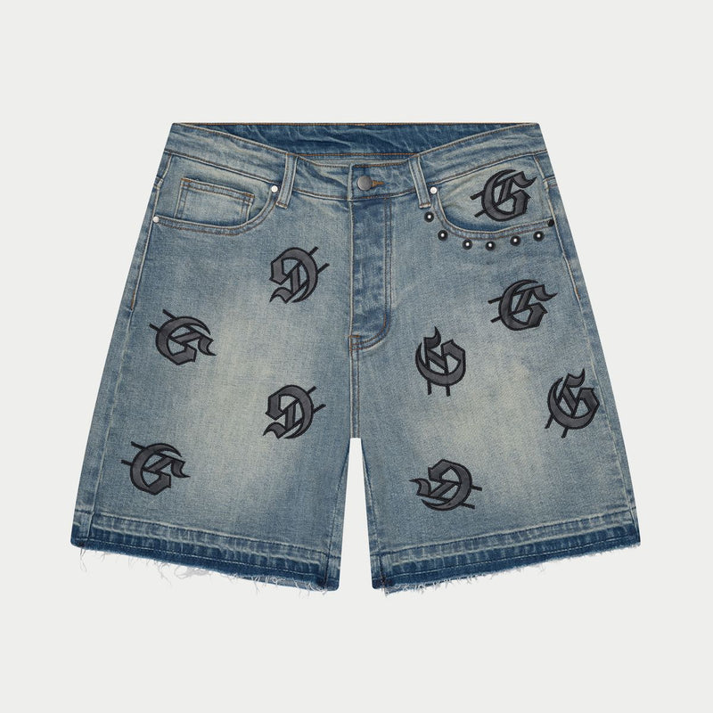 Godspeed “Infinity” Blue Denim Shorts