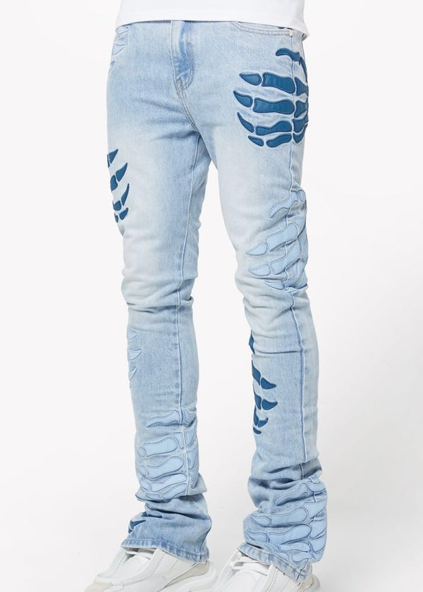 Guapi Aqua Blue Dragger Jeans