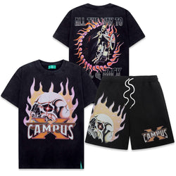 Campus “Hell & Back” Black Short Set