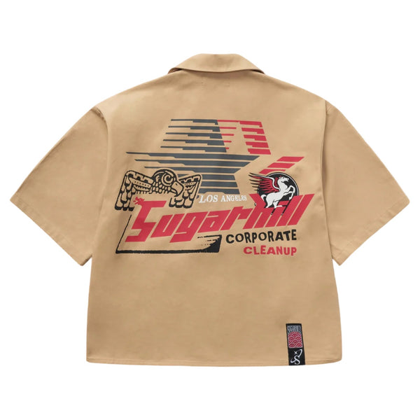 Sugarhill “Cruel” Box Fit Khaki Shirt