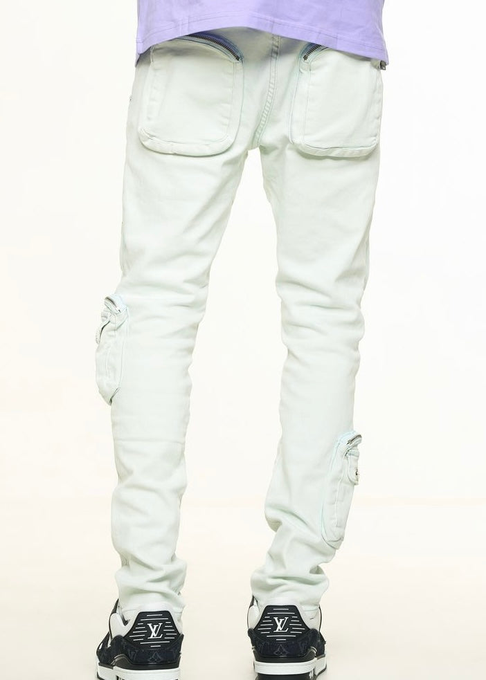 Pheelings “Lucid Dreams” Light Blue Cargo Skinny Jean