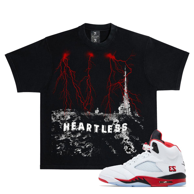 November Reine “Hollywood Nights” Black Tee