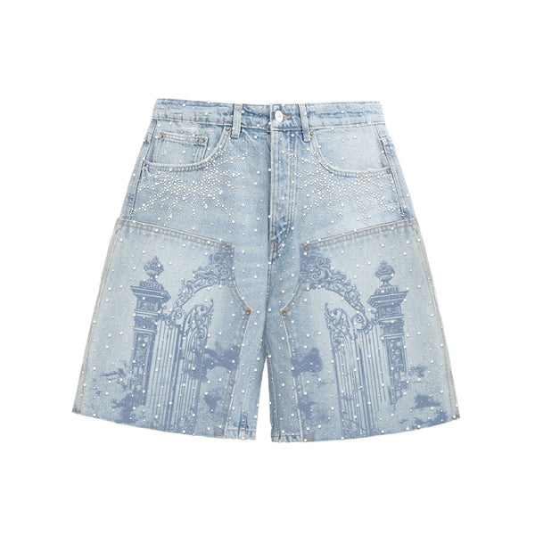 Campus “Kingdom” Light Blue Jorts Shorts