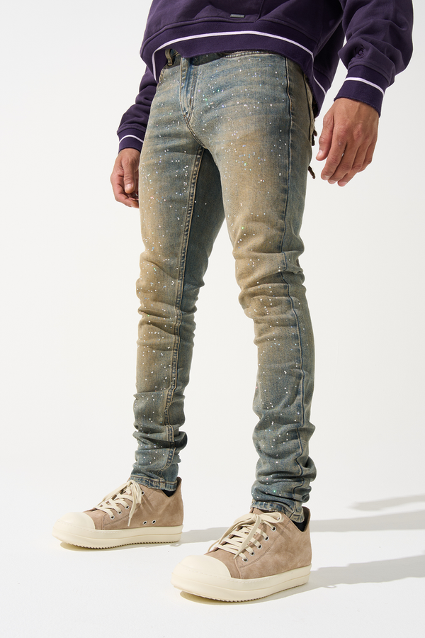 Valabasas “Mr. Extendo” Moss Green Stacked Flare Jeans – Era