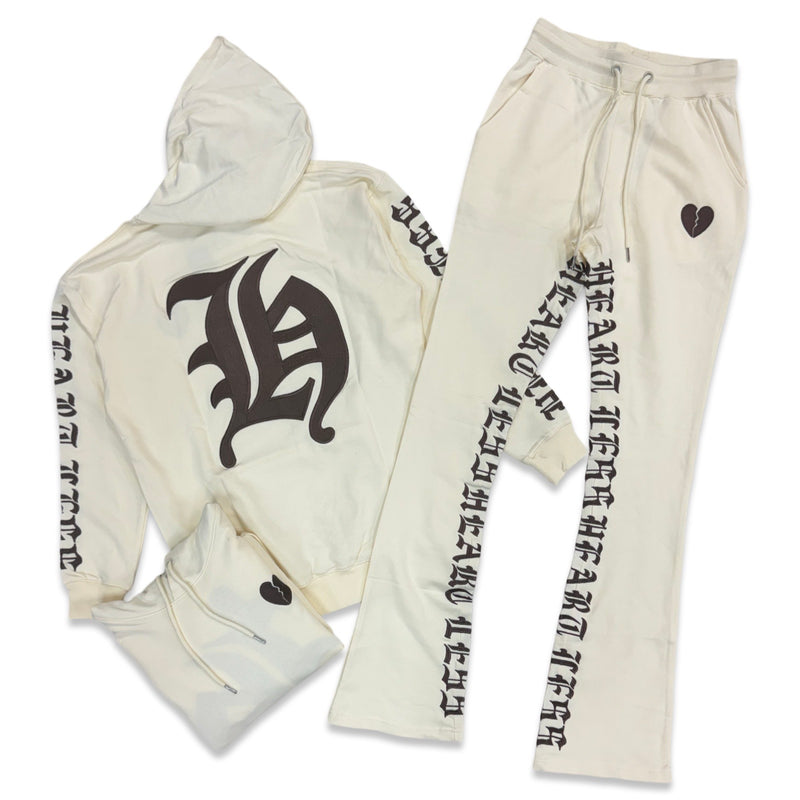 Focus “Heartless” Ivory Jogging Set