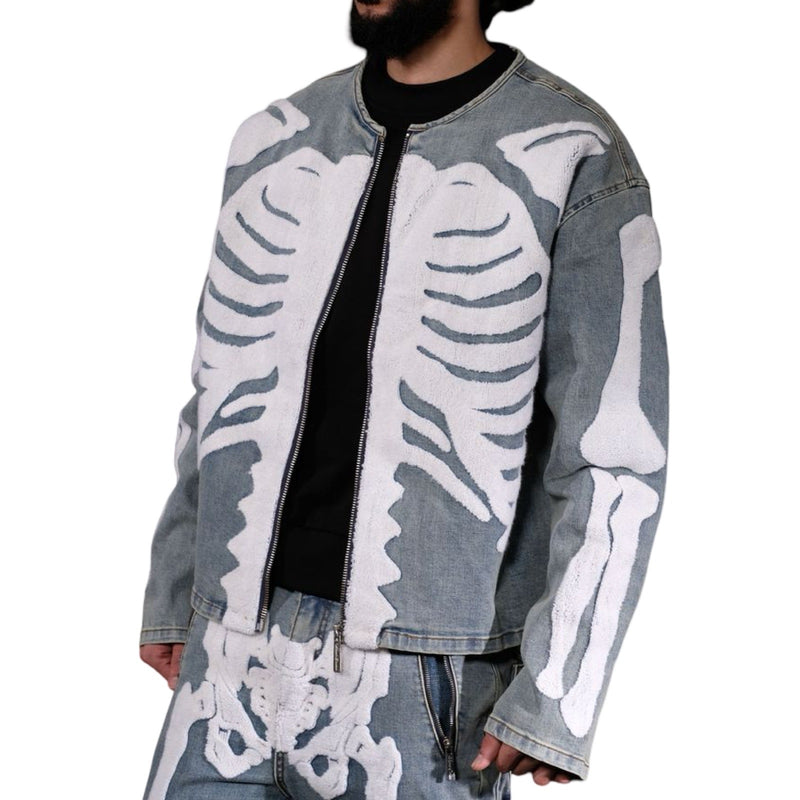 Vicious “Skeleton” Denim Jacket
