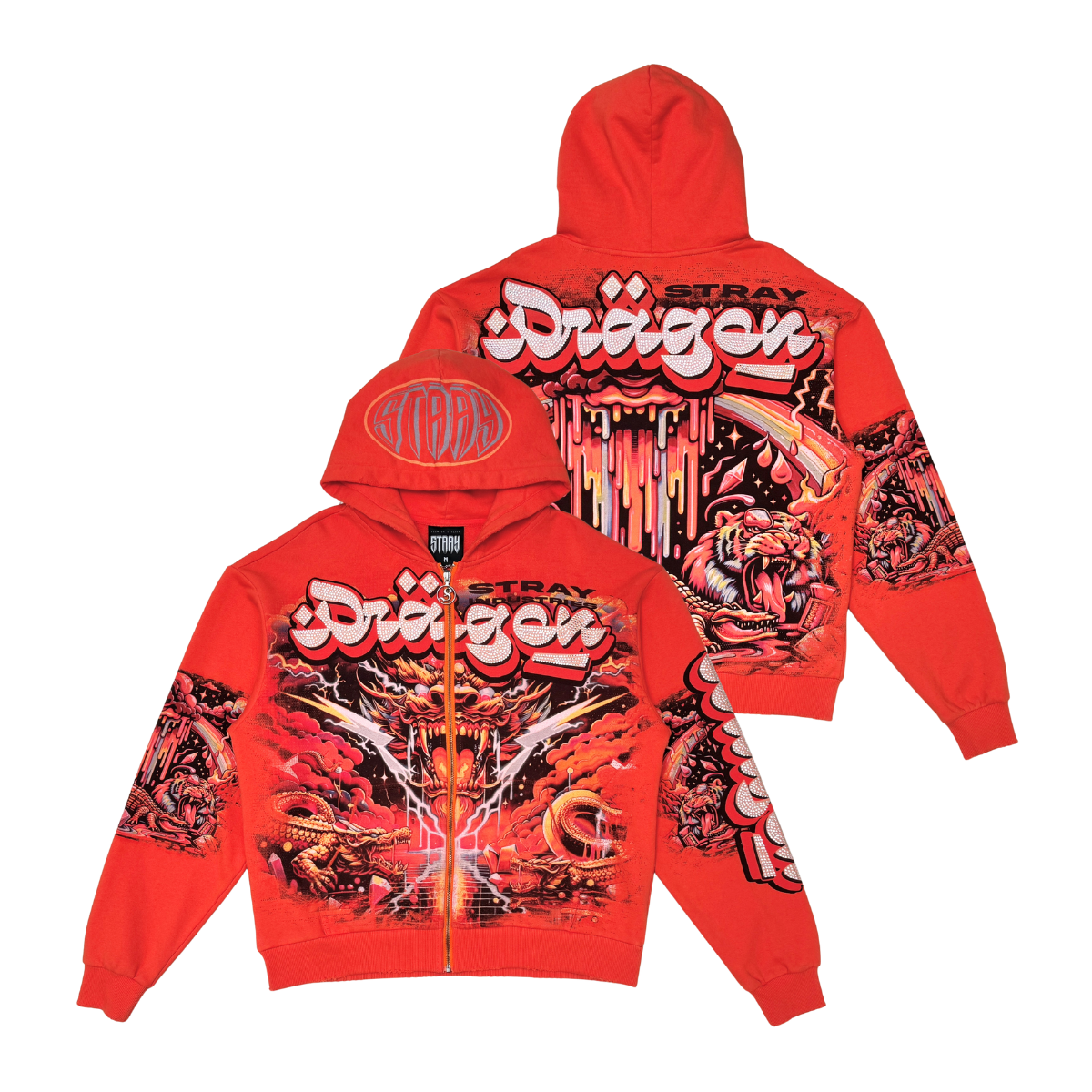 Revenge X Trippie Redd Orange Lightning L/S Tee – Era Clothing Store