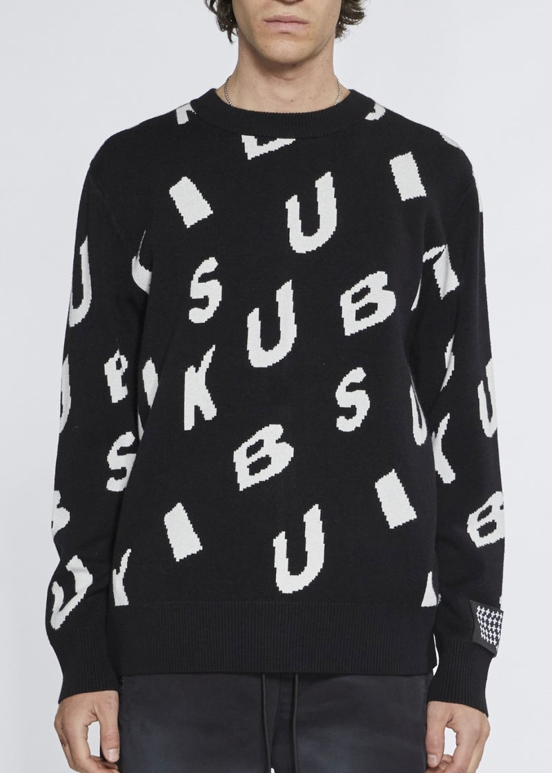Ksubi Letters Knit Black Sweater