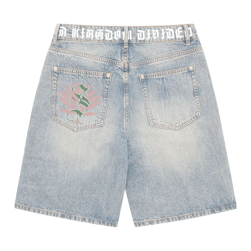 Sugarhill “Heavens Gate” Light Wash Shorts