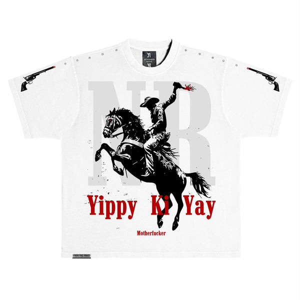 November Reine “Molotov Cocktail” Stones White Tee