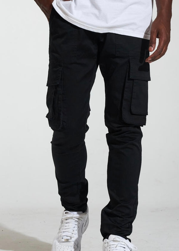 Crysp Allen Cargo Black Jeans (017)