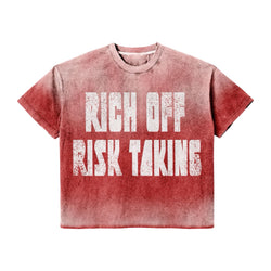 Prestige “Rich Off Risk Taking” Red Tee