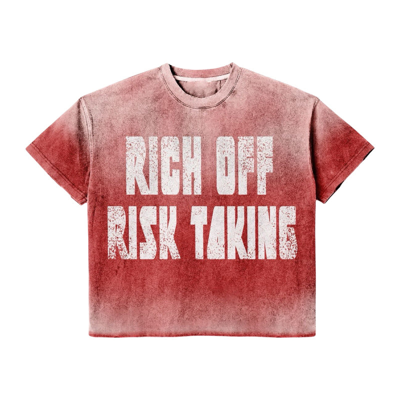 Prestige “Rich Off Risk Taking” Red Tee