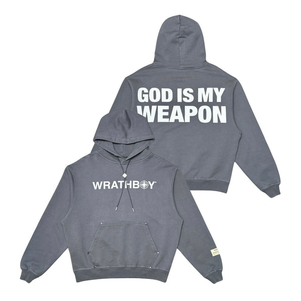 Wrathboy “God Is” Charcoal Hoodie