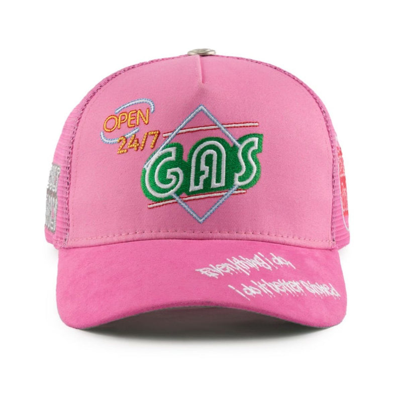 Gas Nyc “24/7” Pink Trucker Hat