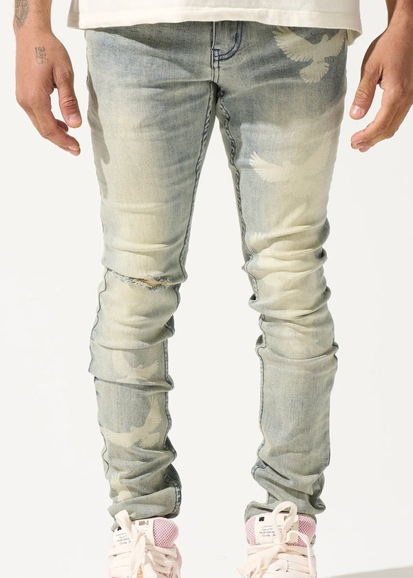 Serenede “Peace” Wash Jeans