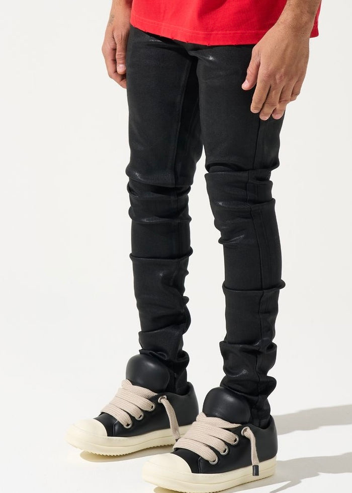 Serenede “Onyx” Coated Black Jeans – Era Clothing Store