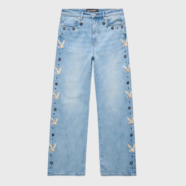 Homme Femme Blue Bunny Flare Jeans