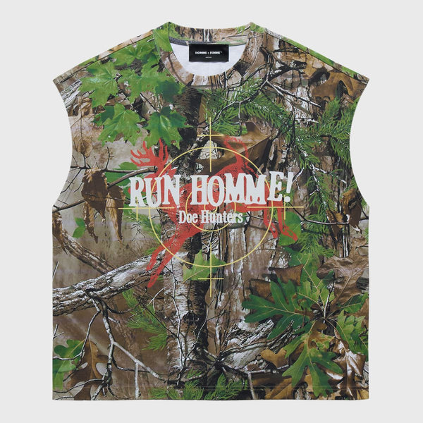 Homme Femme “Deer Country” Cutoff Tee