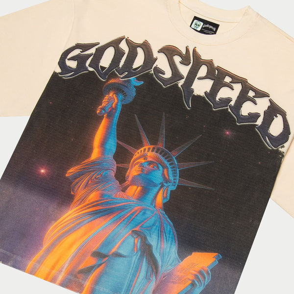 Godspeed “Purple City” Bone Tee