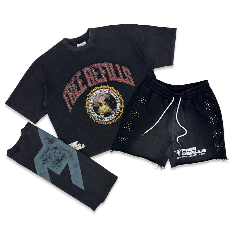 Free reFills “University Gem” Black Short Set