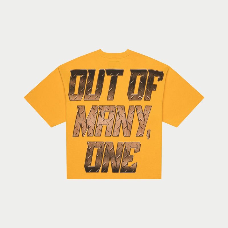 Godspeed “Steel Sharpens Steel” Yellow Tee