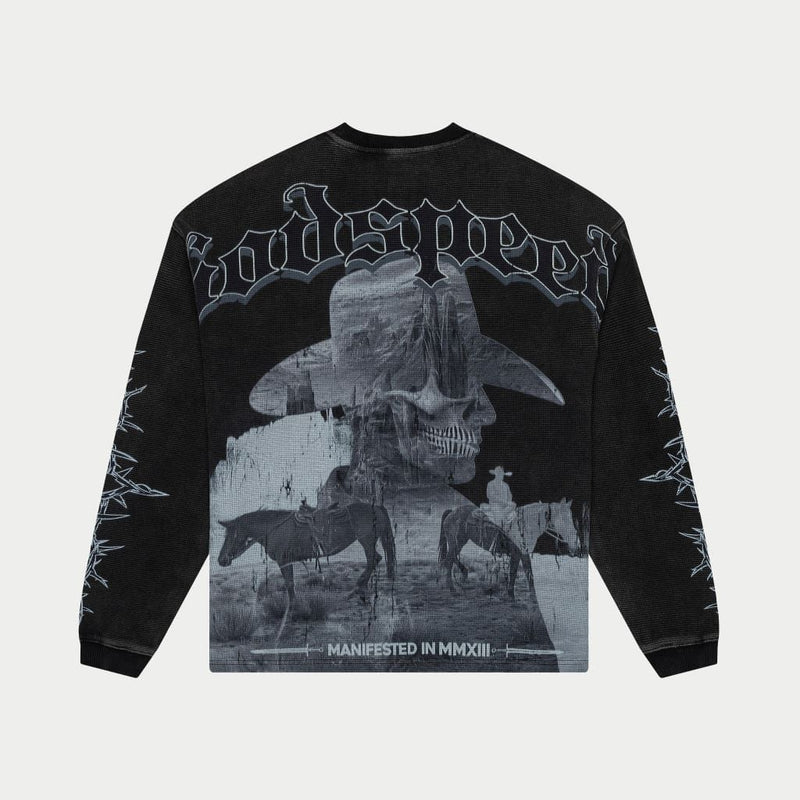 Godspeed “Once Upon A Time” Black Thermal L/S Tee