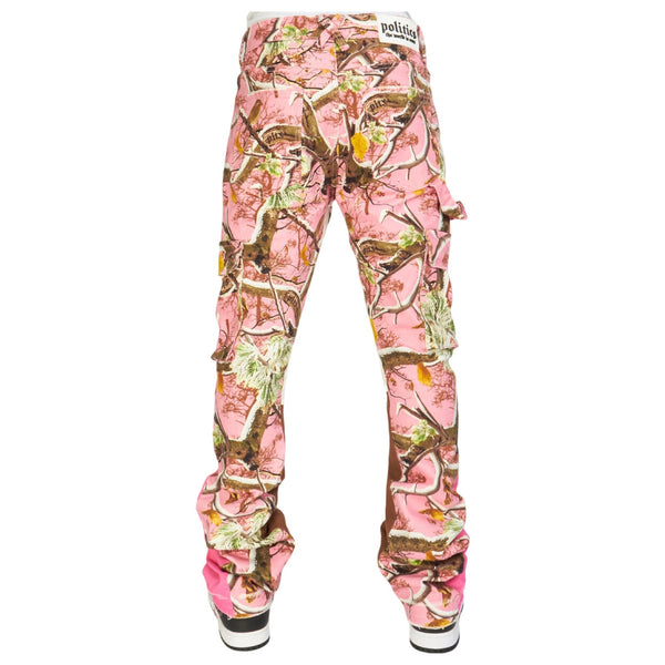 PLTKS Multi Pink Camo Stacked Jeans