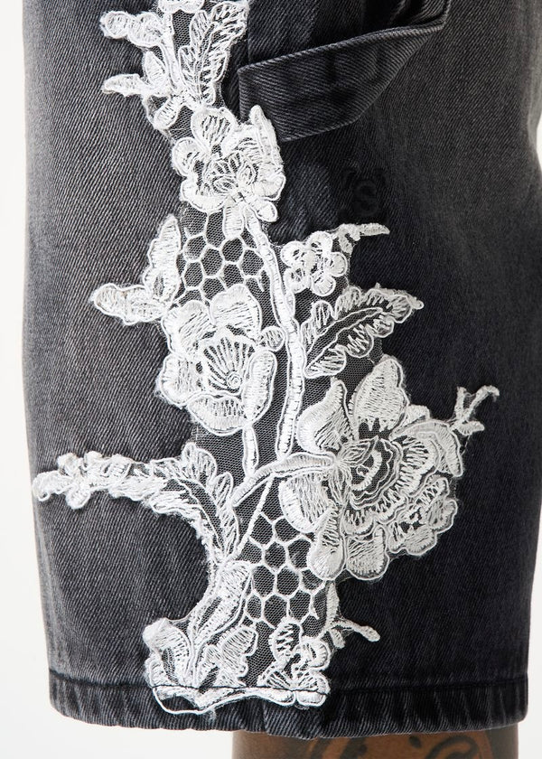 Serenede “Growth” Black Denim Shorts