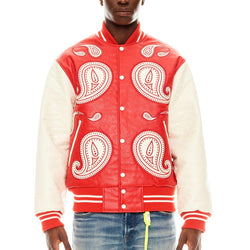 Cult Paisley Red Varsity Jacket