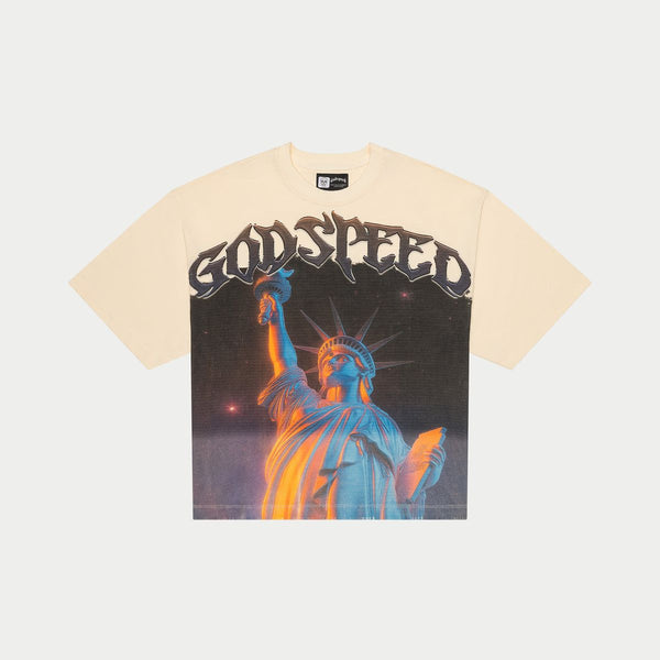 Godspeed “Purple City” Bone Tee