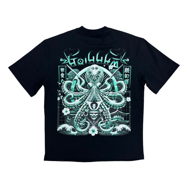 Denim City “Warriors” Black/Teal Stones Tee