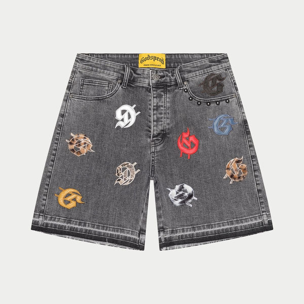 Godspeed “Infinity” Grey Multi Color Shorts