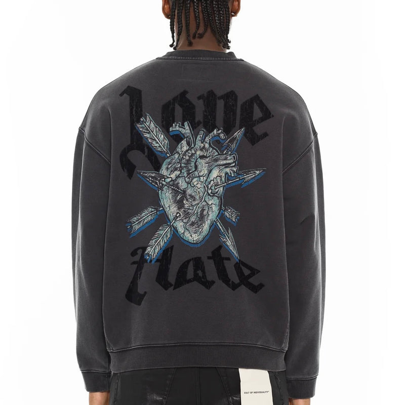 Cult “Novelty” Vintage Charcoal Sweater