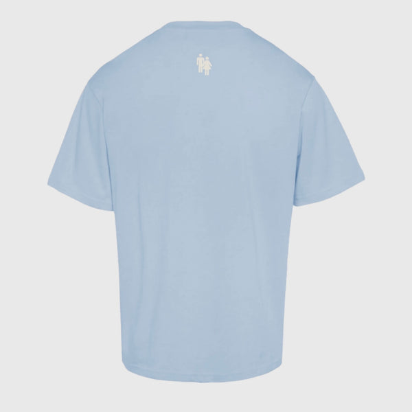 Homme Femme 10 Year Crest Tee In Sky Blue