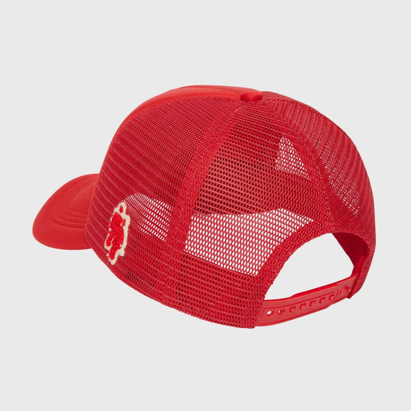 Homme Femme Fake Love Trucker Hat In Red