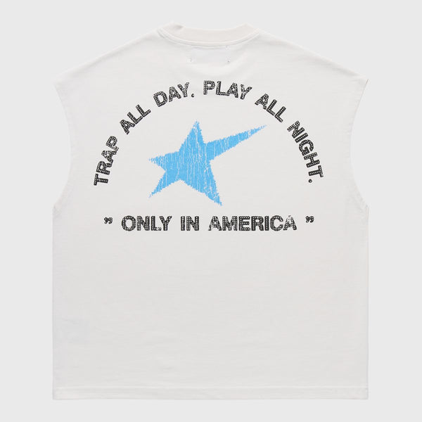 Homme Femme “Trap Star” Cutoff Tee