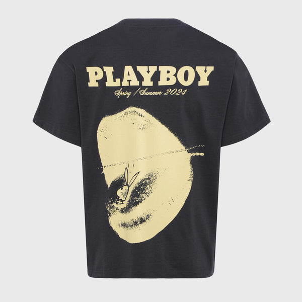 Homme Femme “Playboy Tongue Tied” Black Tee