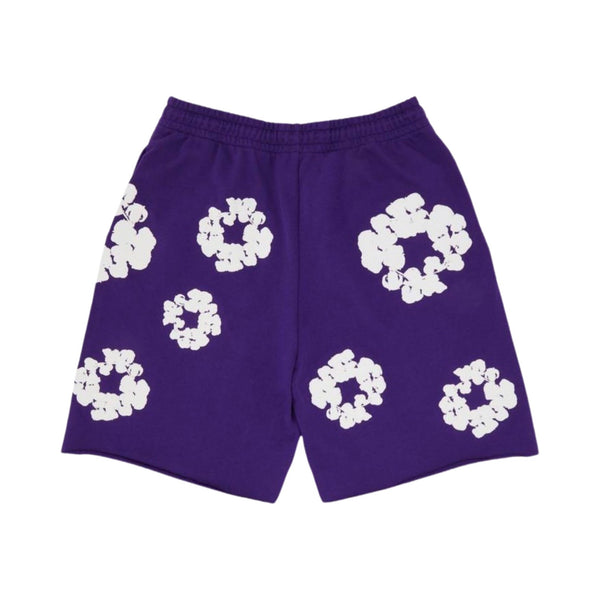 Denim Tears Cotton Wreath Purple Shorts