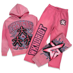 Wknd Riot Stars Pink Jogging Set