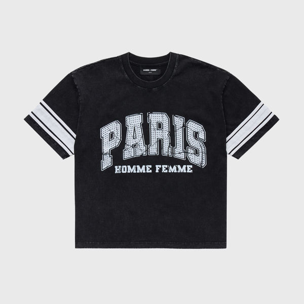 Homme Femme “Paris” Rhinestone Tee