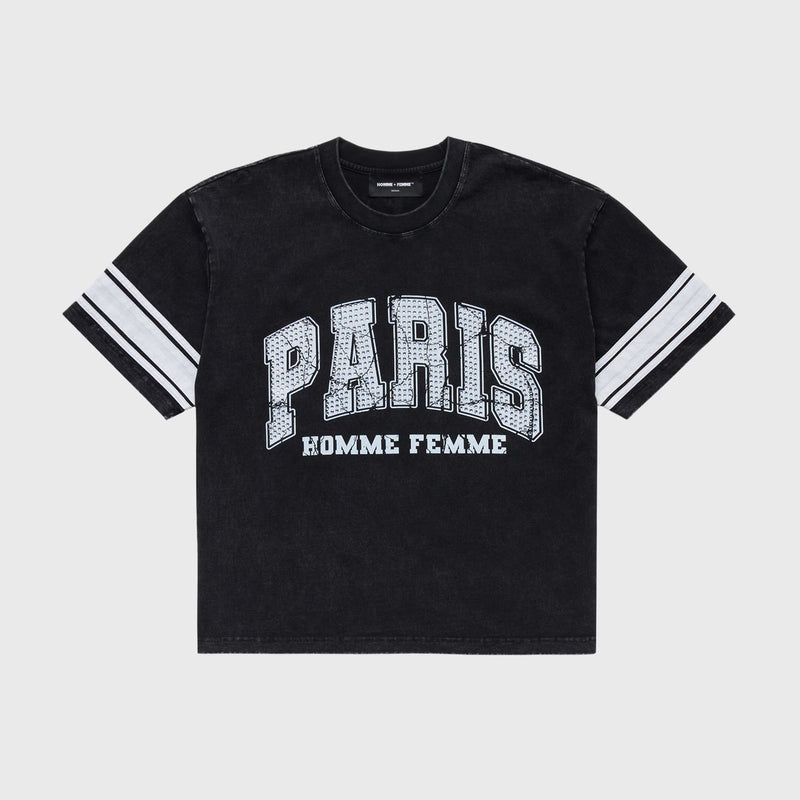 Homme Femme “Paris” Rhinestone Tee
