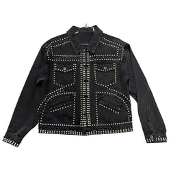 Homme Femme “Ornament” Black Wash Denim Jacket