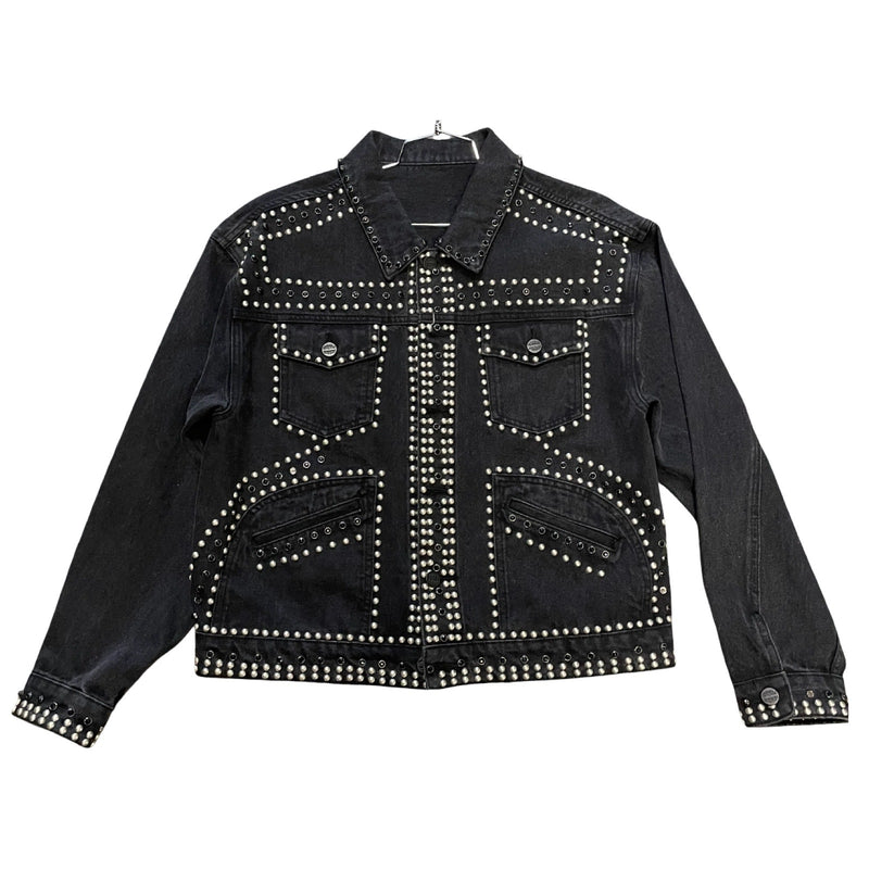 Homme Femme “Ornament” Black Wash Denim Jacket