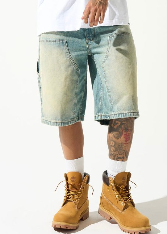 Serenede “Citrus” Wash Denim Shorts