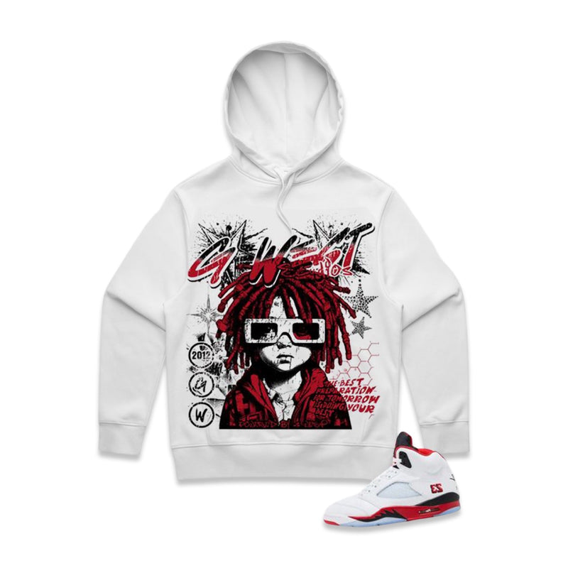 G West “Urban Genesis” Stones White Hoodie